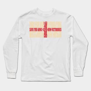 England national anthem flag - God Save the King Long Sleeve T-Shirt